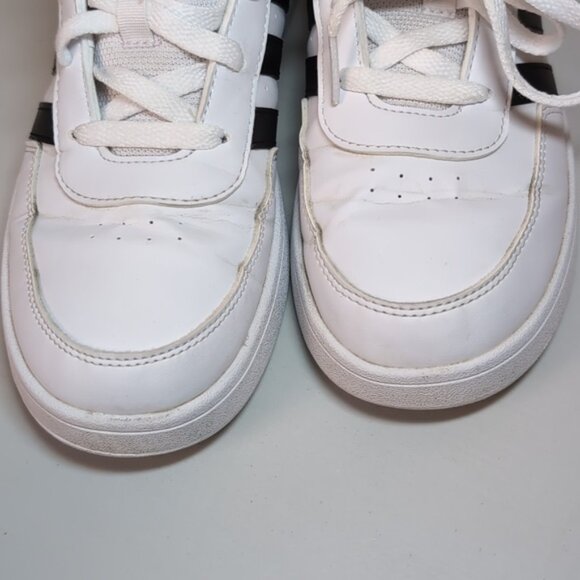 Adidas Unisex Breaknet Sneakers Tennis Court Lace Up Faux Leather Size 6 Shoes - Picture 7 of 11